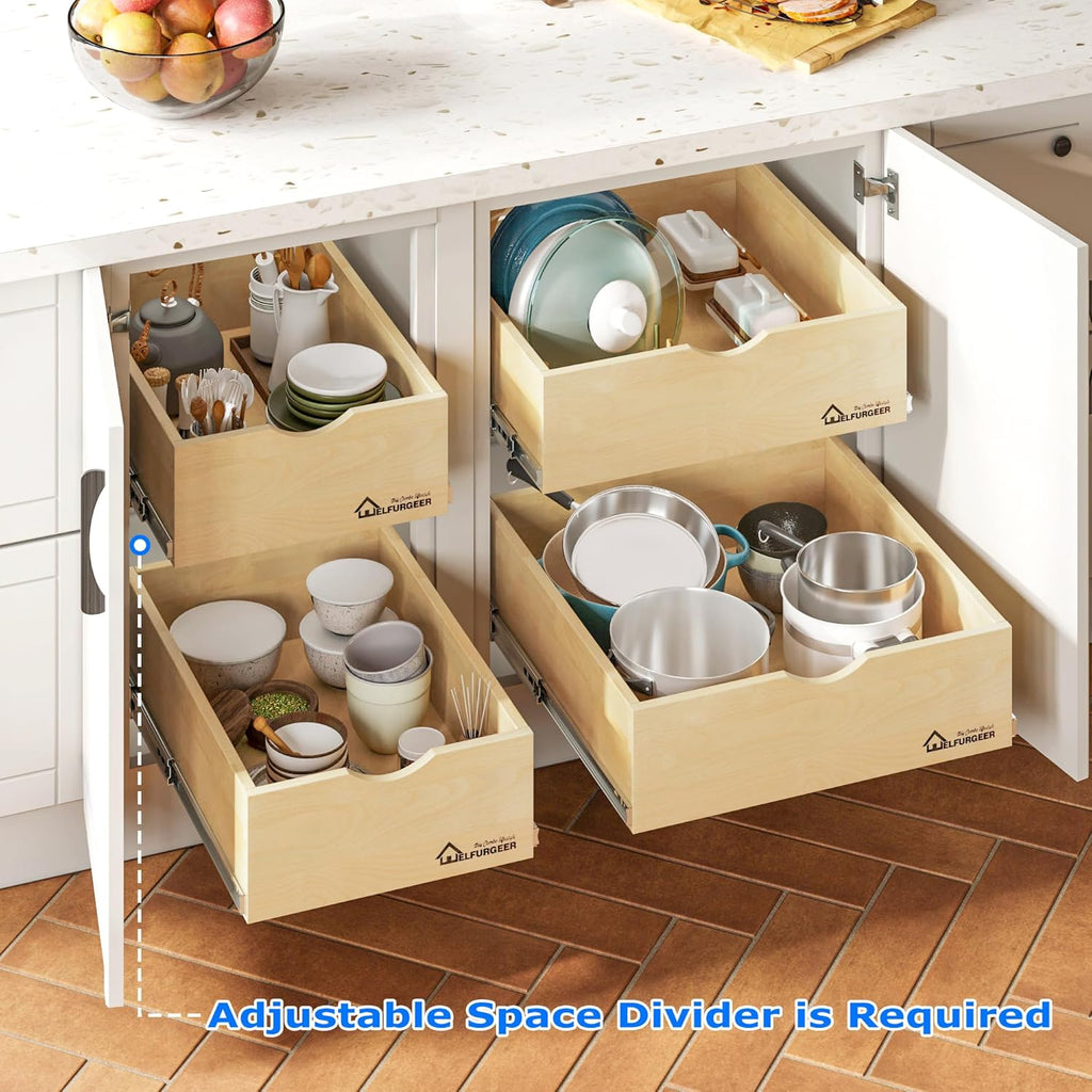 Pull Out Cabinet Organizer (32''W x 21''D) S244