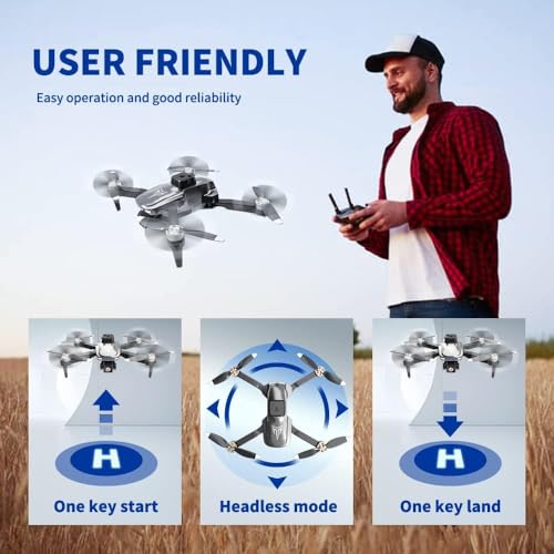 4k FPV Foldable Drone with Brushless Motor and Carrying Case X2201