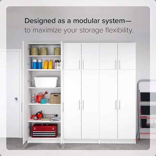 Gray 32" Storage Cabinet with Hanging Rail and Shelves E7002
