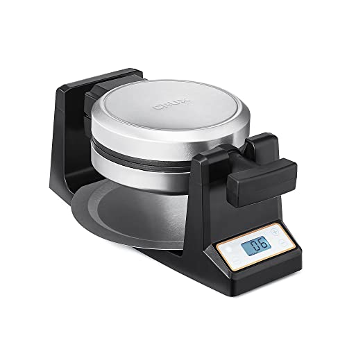 Double Rotating Belgian Waffle Maker with Nonstick Copper Plates Q9275