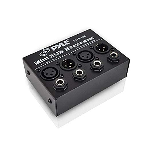 Compact Mini Hum Eliminator Box - 2 Channel Passive Ground Loop Isolator Y148566