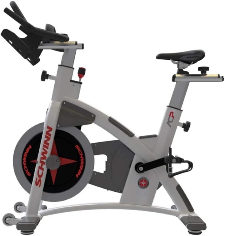 White Indoor Bike with Carbon Blue Belt Drive K575110