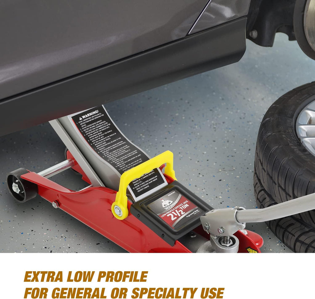 Red 2.5 Ton Hydraulic Floor Jack with Storage Case H149