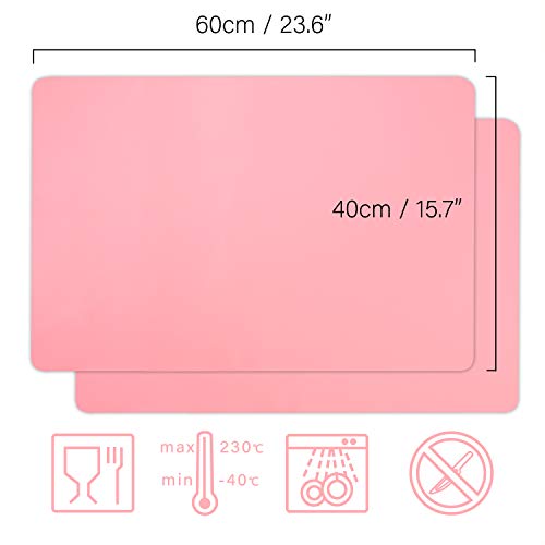 3PCS Silicone Sheet Dark Grey 15.7x11.8 inches Z845887