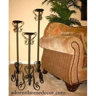 Metal Tall Standing Candle Holders Set X121
