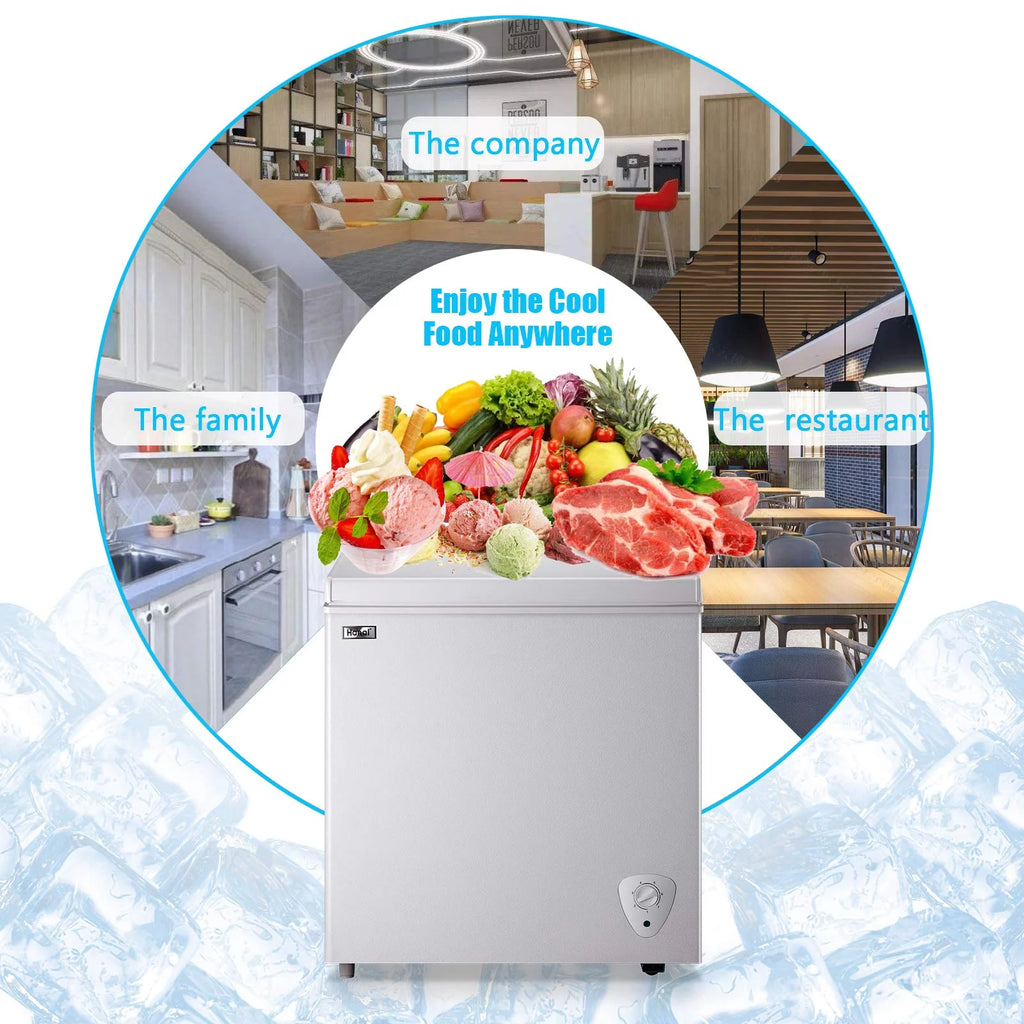 White Chest Freezer O605