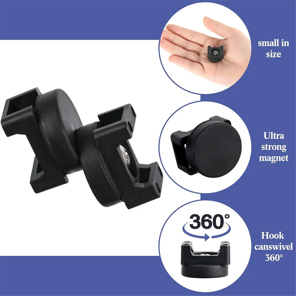 Black Magnetic Cable Holder with 10 Magnetic Bases and 50 Nylon Zip Ties Z269
