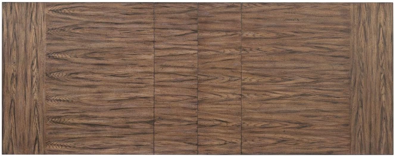 Rectangle Standard Height Dining Table, 42" D x 84" W x 30" H, Double Pedestal Base, Includes Two 12" Removable Extension Leaves B619880