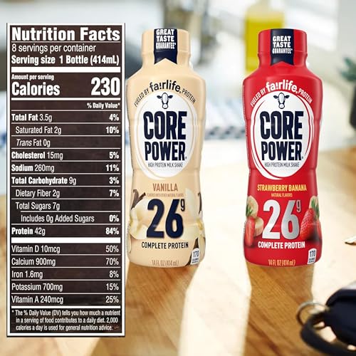 Chocolate Protein Milk Shakes, 14 Fl Oz (Pack of 12) and Key Chain B1668