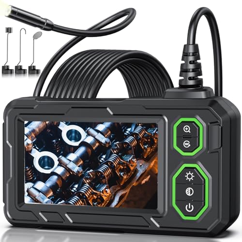 4.3" 1920P HD IP67 Waterproof 16.4ft Semi-Rigid Endoscope Camera with 8 LED Lights K380709