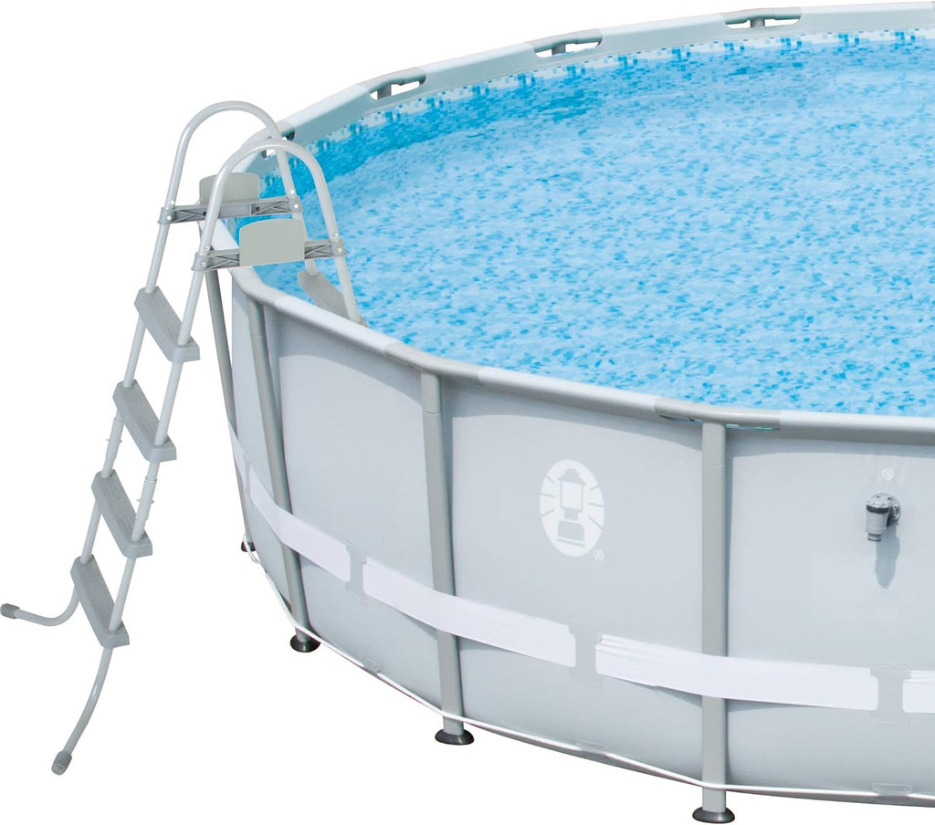 18' x 48" Power Steel Frame Above-Ground Swimming Pool Set E8420