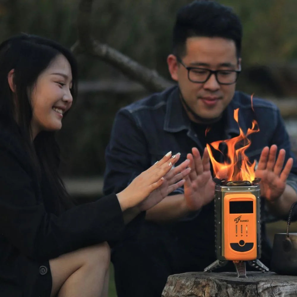 Electric Furnace Portable Power Generating Burner USB Rechargeable Stove O42753