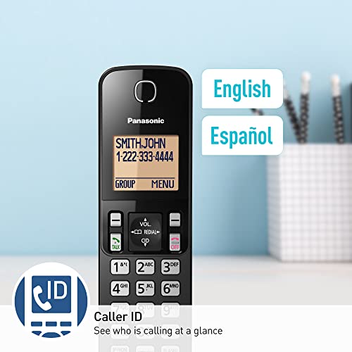 2 Handsets Expandable Cordless Phone System with Answering Machine and Call Block N5513