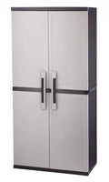 Gray Plastic Freestanding Garage Cabinet D330