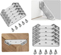10 Pack Stainless Steel Corner Connector with Screws Z6724
