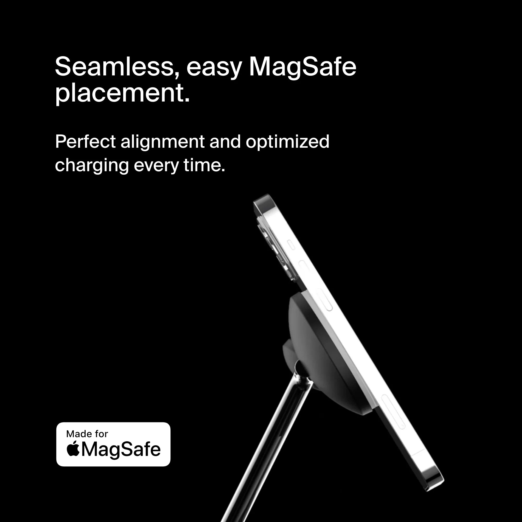 Black 3-in-1 Wireless Charging Stand for iPhone, Apple Watch, AirPods D26738