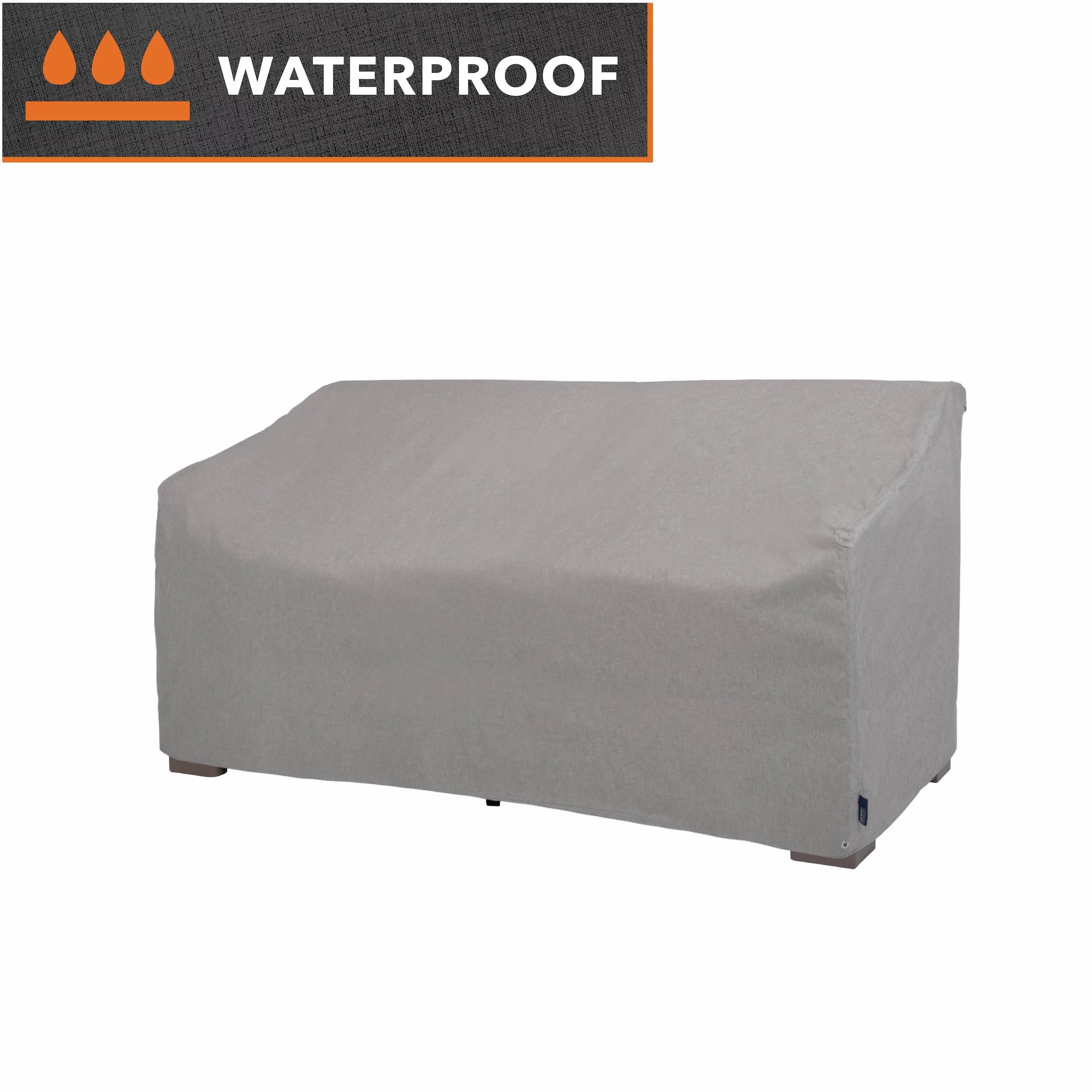 Granite Gray Waterproof Patio Loveseat Cover, 55"L x 33"W x 38"H M8317