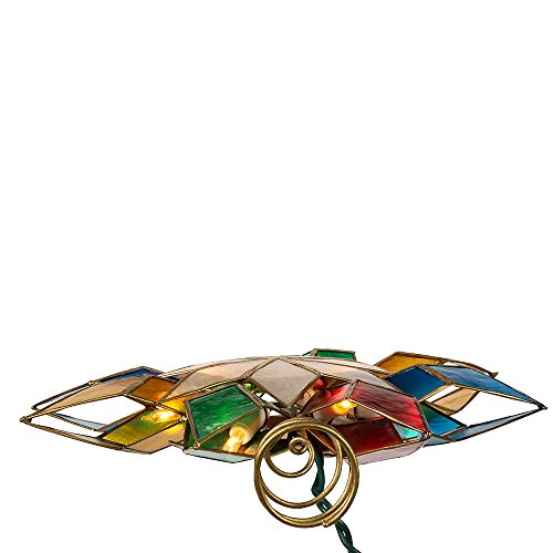10-Light Multi-Color Capiz Star Tree Topper D707834