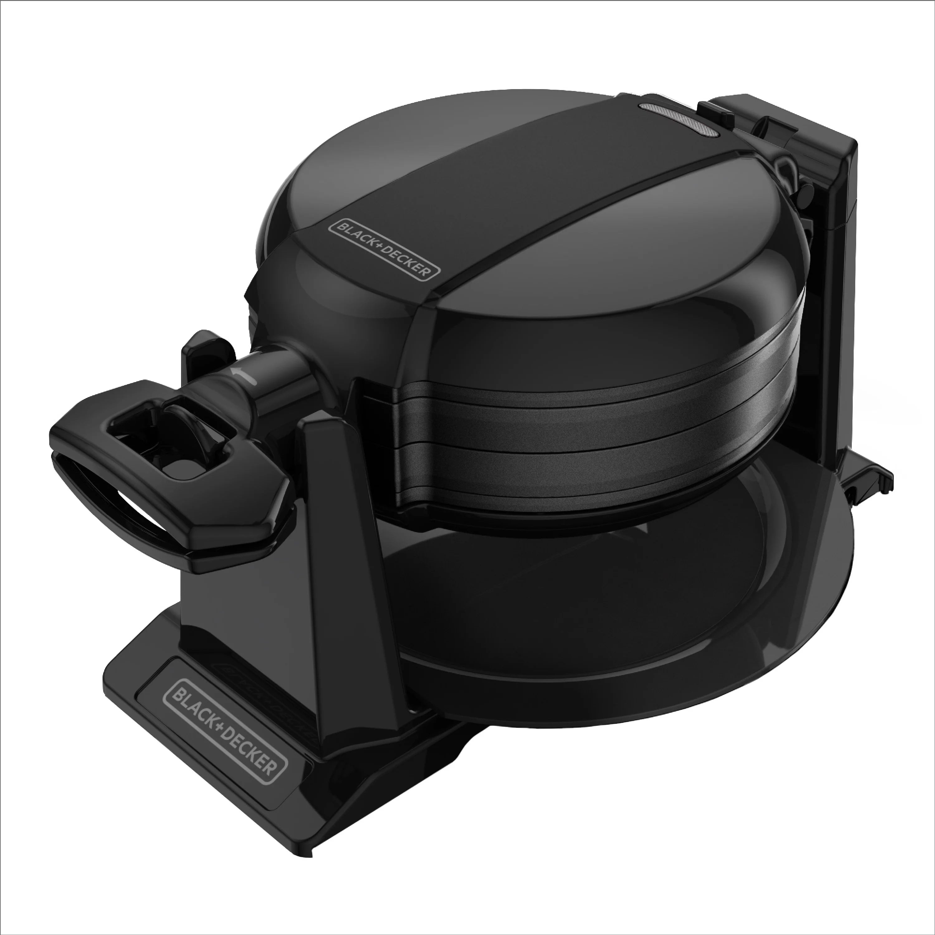 Black Rotating Waffle Maker with Dual Cooking Plates B764618