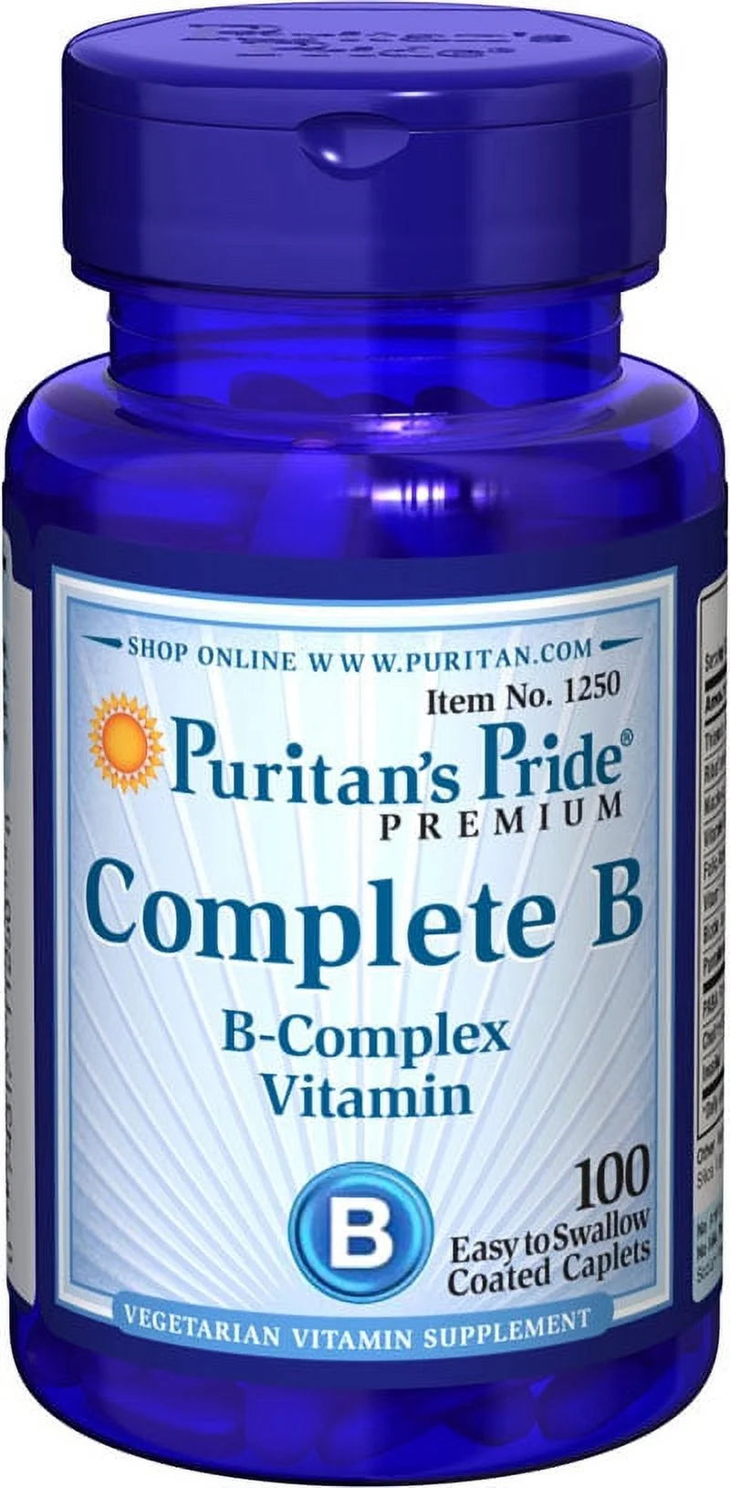 Vitamin B Complex 100 Caplets W671