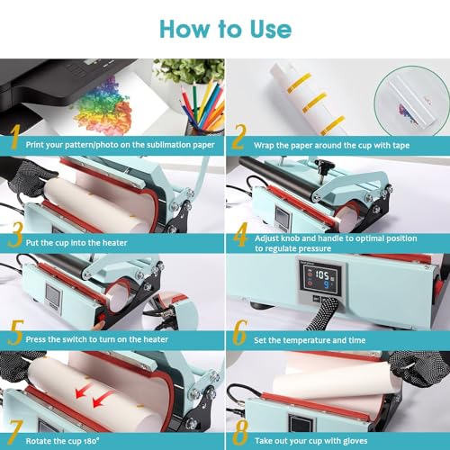 Purple Tumbler Heat Press Machine for 20oz-30oz Tumbler K8729