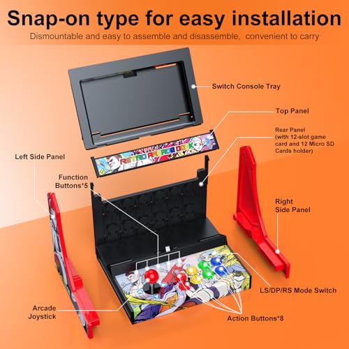 Mini Arcade Cabinet for Nintendo Switch 1/ OLED, Switch 2 H967488