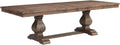 Rectangle Standard Height Dining Table, 42" D x 84" W x 30" H, Double Pedestal Base, Includes Two 12" Removable Extension Leaves B619880
