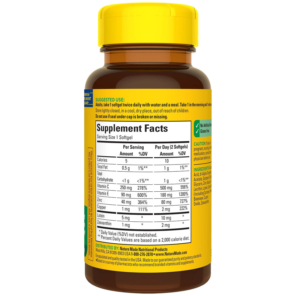 60 Count Eye Vitamins Softgels I615