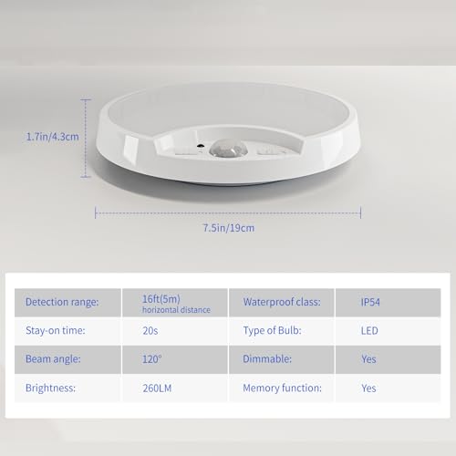 Wireless Battery Powered Rechargeable Ceiling Light with Remote G760