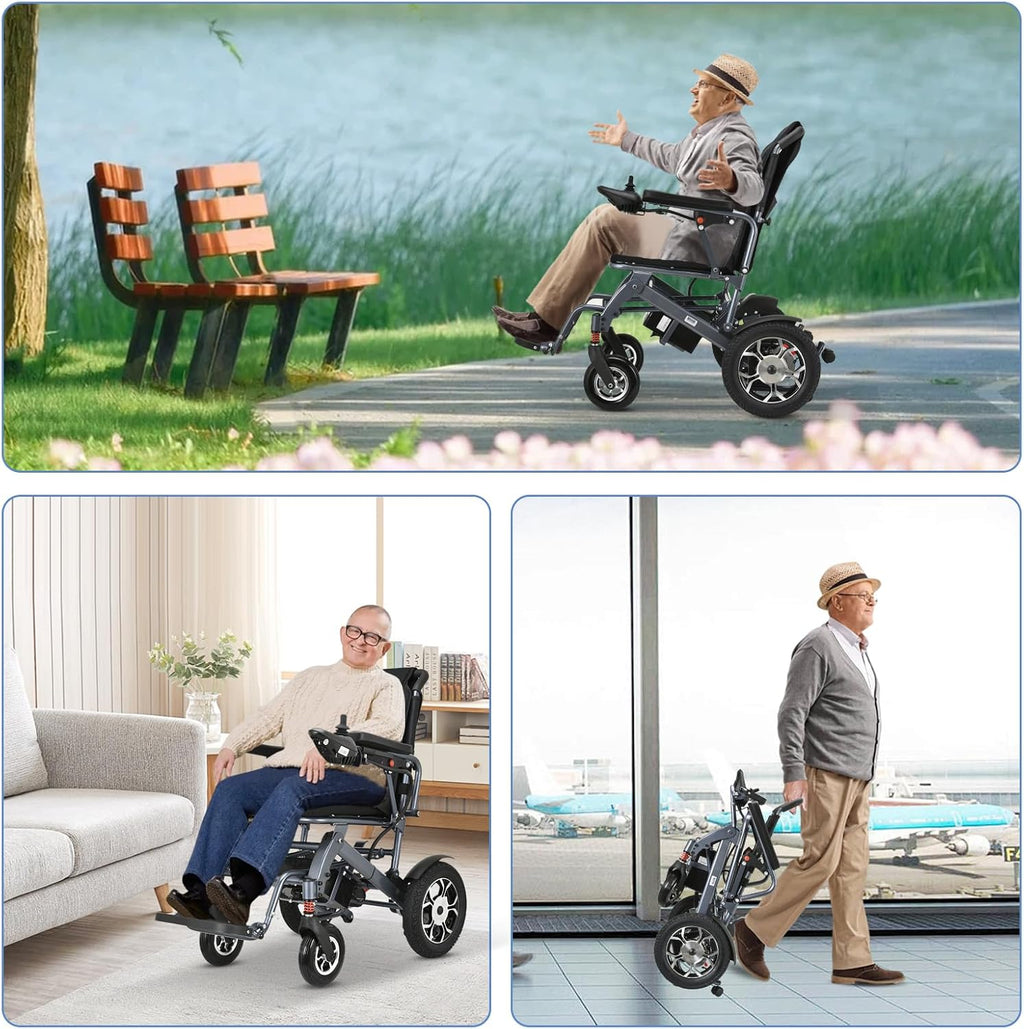 Lightweight Foldable Electric Wheelchair with 500W Motor, Weight 50lbs Z26018
