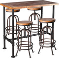 Set of 4 Adjustable Bar Stools and Bar Table S92114