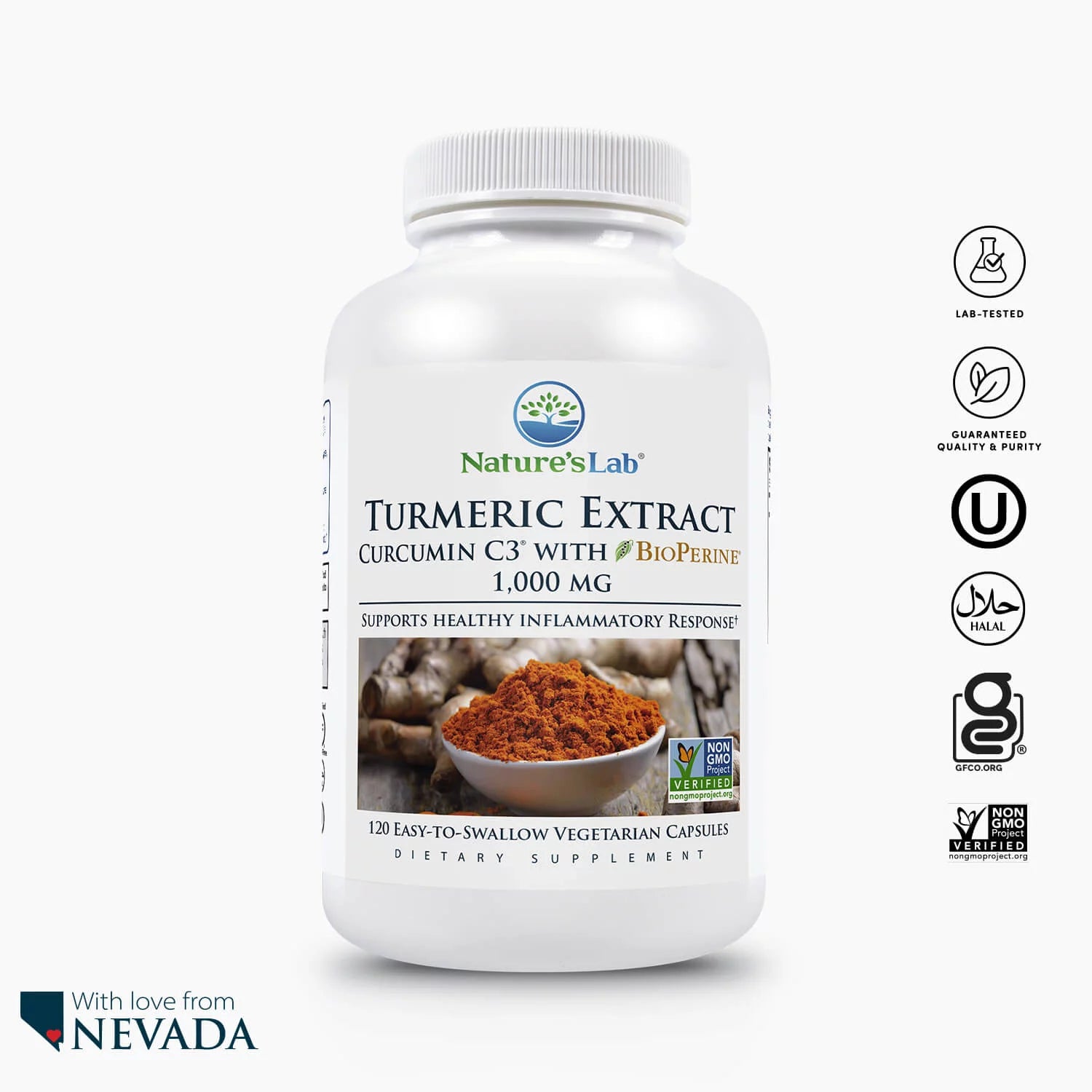 Turmeric Curcumin 1000mg 120 Capsules I81333