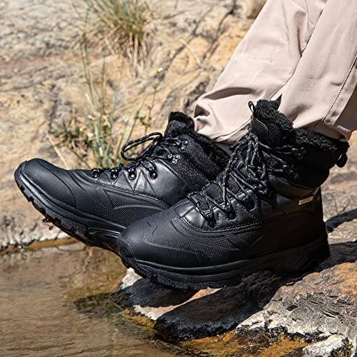Men's Waterproof Hiking Boots Mid Top Ankle Boots D301
