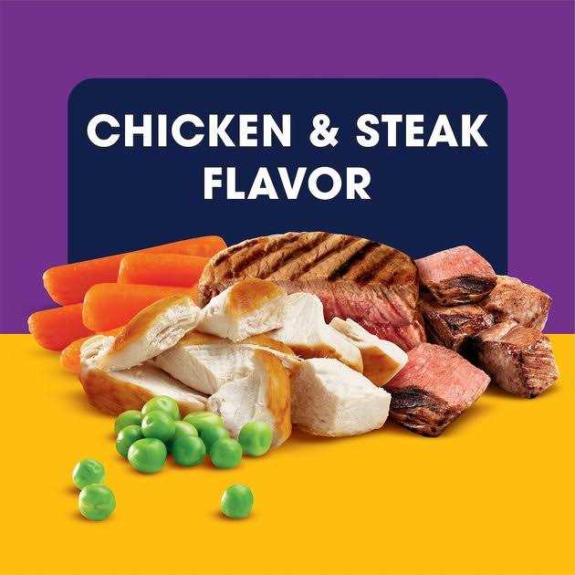 Adult Dry Dog Food Chicken and Steak J9326