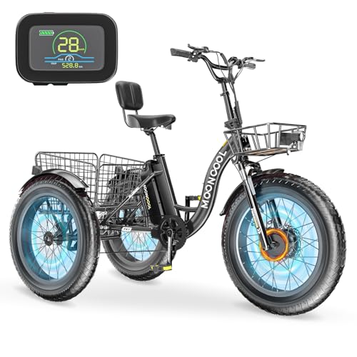 Electric Tricycle 350W 36V Removable Battery 7 Speeds 3 Wheels Q520