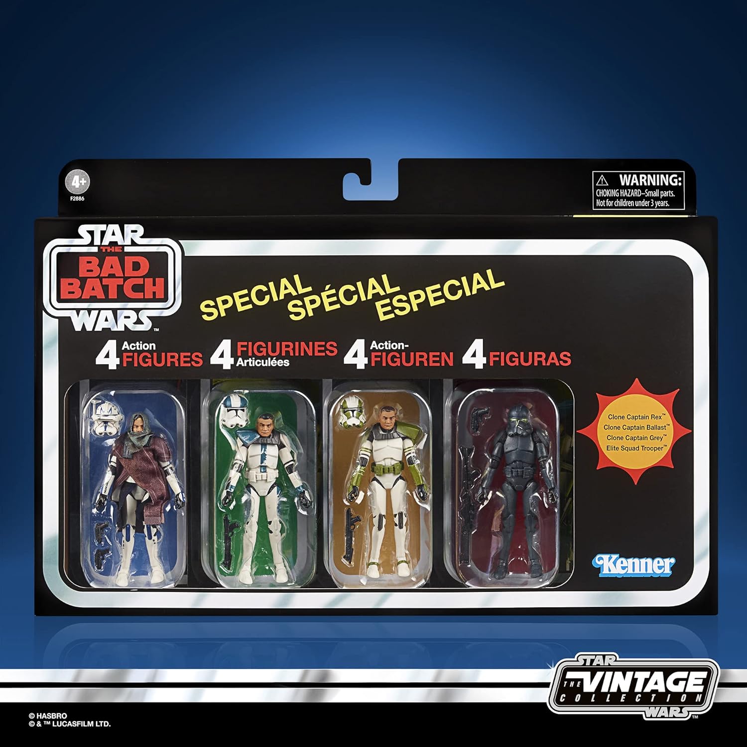 STAR WARS The Vintage Collection The Bad Batch Special 4-Pack, 3.75-inch-Scale Action Figures U295829