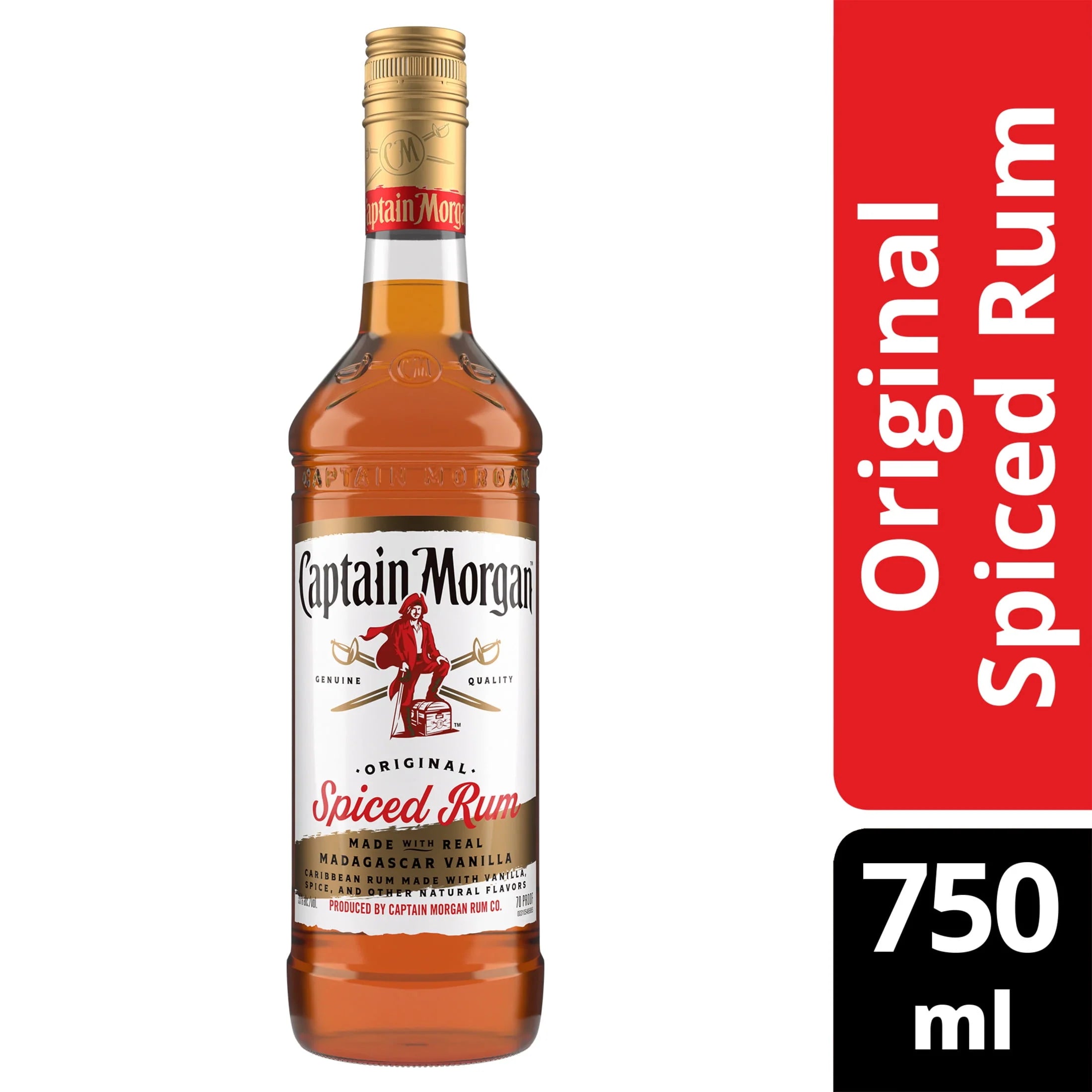Original Spiced Rum, 750 mL, 35% ABV B254588
