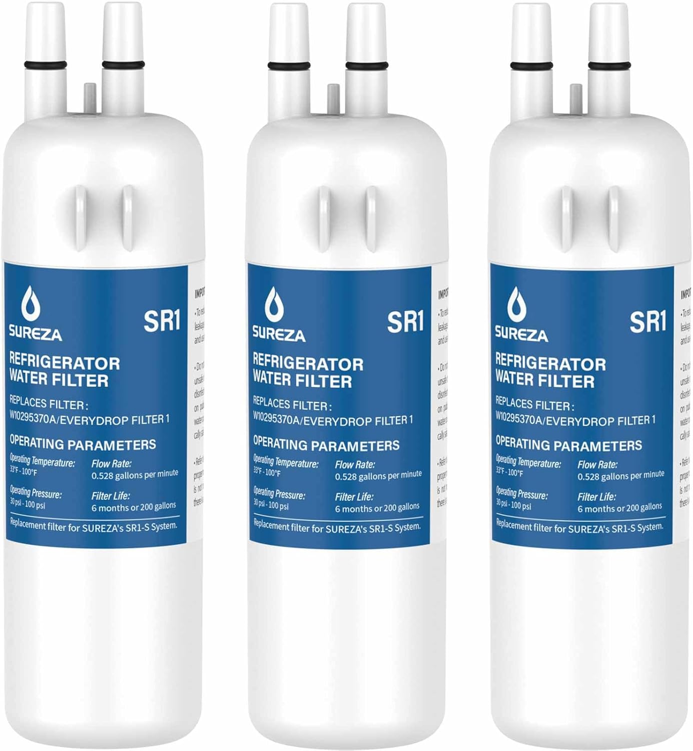 3 Pack Refrigerator Water Filter T45399